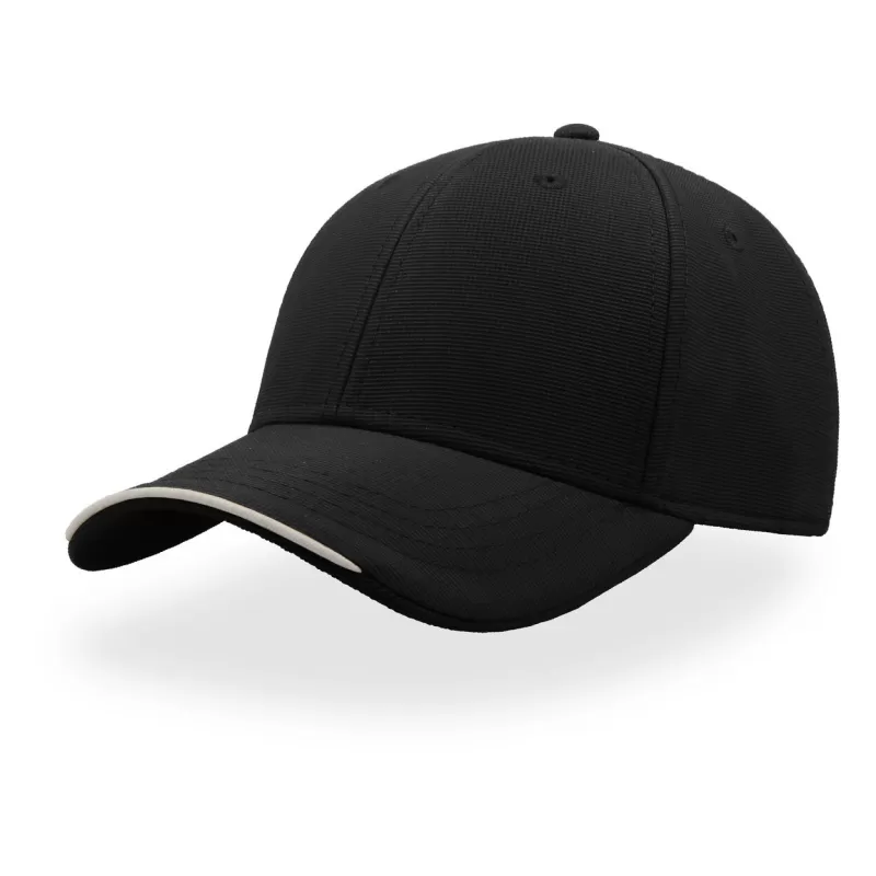 Casquette en polyester recyclé 6 panneaux, fermeture par Velcro, 170 g/m²