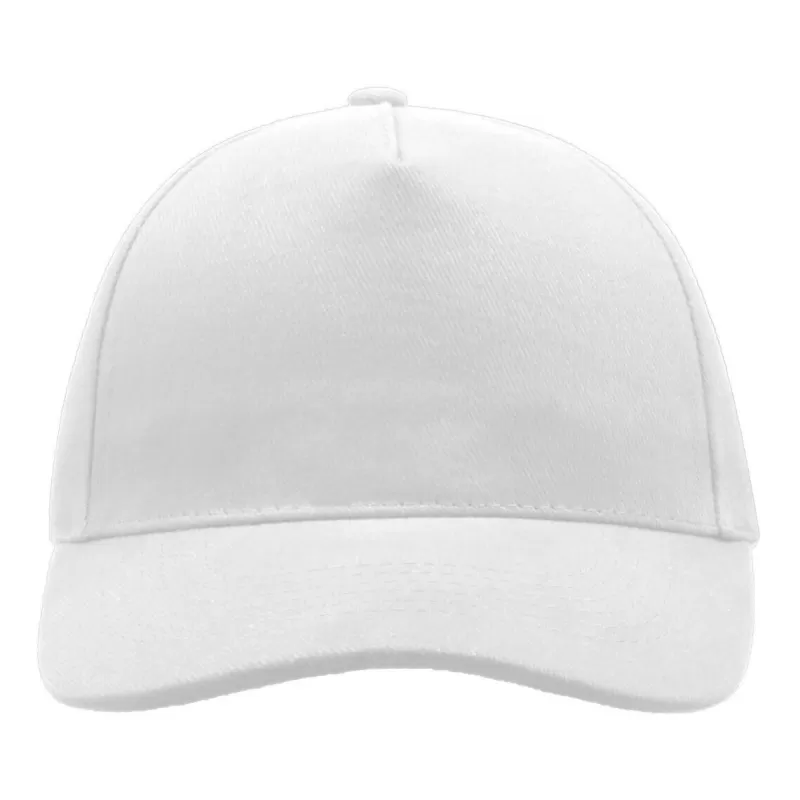 Casquette 5 panneaux, fermeture par boucle métal, en coton lourd brossé, 250 g/m²