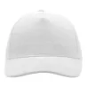 Casquette 5 panneaux, fermeture par boucle métal, en coton lourd brossé, 250 g/m²