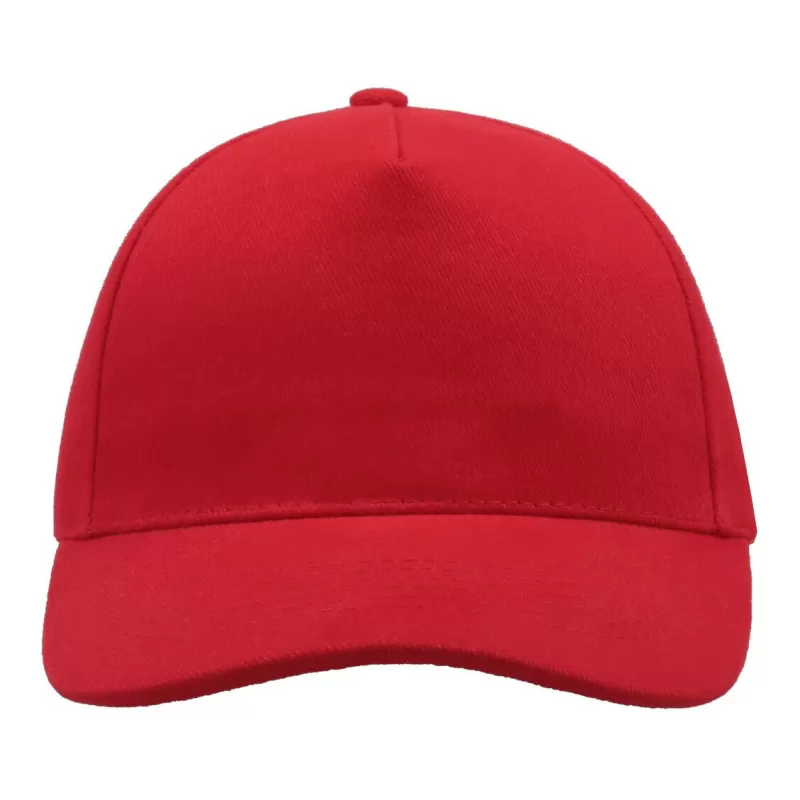 Casquette 5 panneaux, fermeture par boucle métal, en coton lourd brossé, 250 g/m²