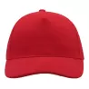 Casquette 5 panneaux, fermeture par boucle métal, en coton lourd brossé, 250 g/m²