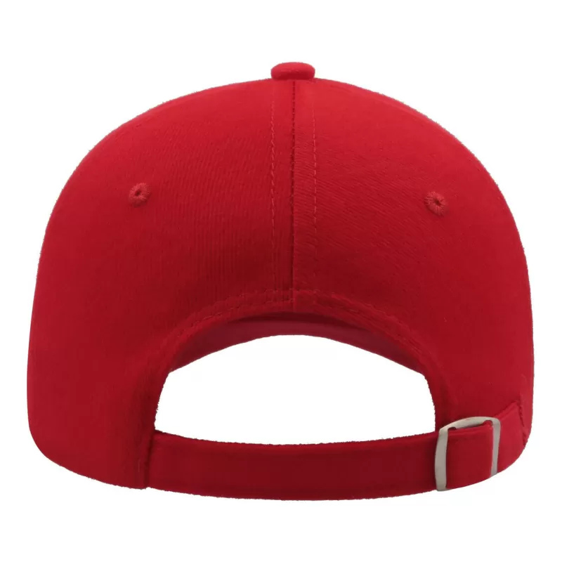Casquette 5 panneaux, fermeture par boucle métal, en coton lourd brossé, 250 g/m²