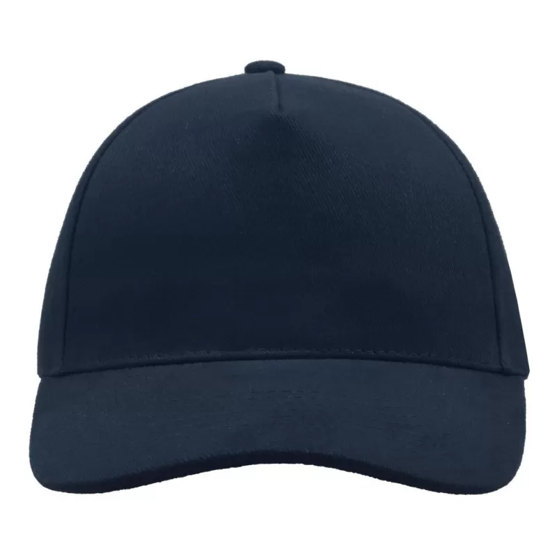 Casquette 5 panneaux, fermeture par boucle métal, en coton lourd brossé, 250 g/m²
