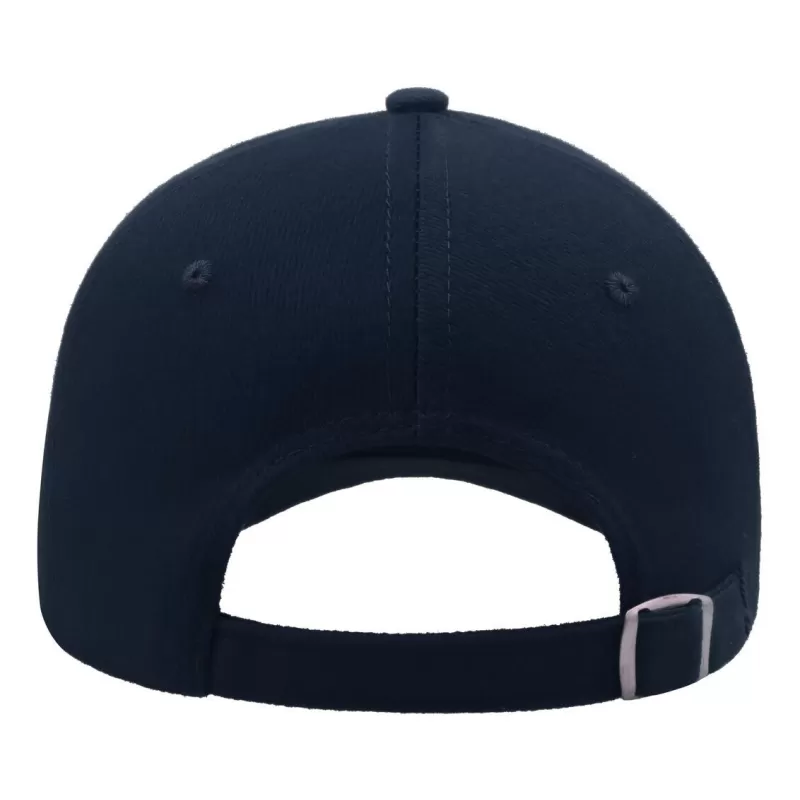 Casquette 5 panneaux, fermeture par boucle métal, en coton lourd brossé, 250 g/m²