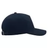 Casquette 5 panneaux, fermeture par boucle métal, en coton lourd brossé, 250 g/m²