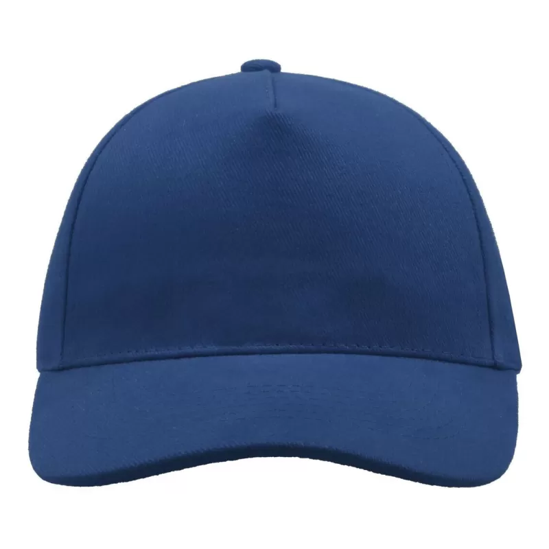 Casquette 5 panneaux, fermeture par boucle métal, en coton lourd brossé, 250 g/m²