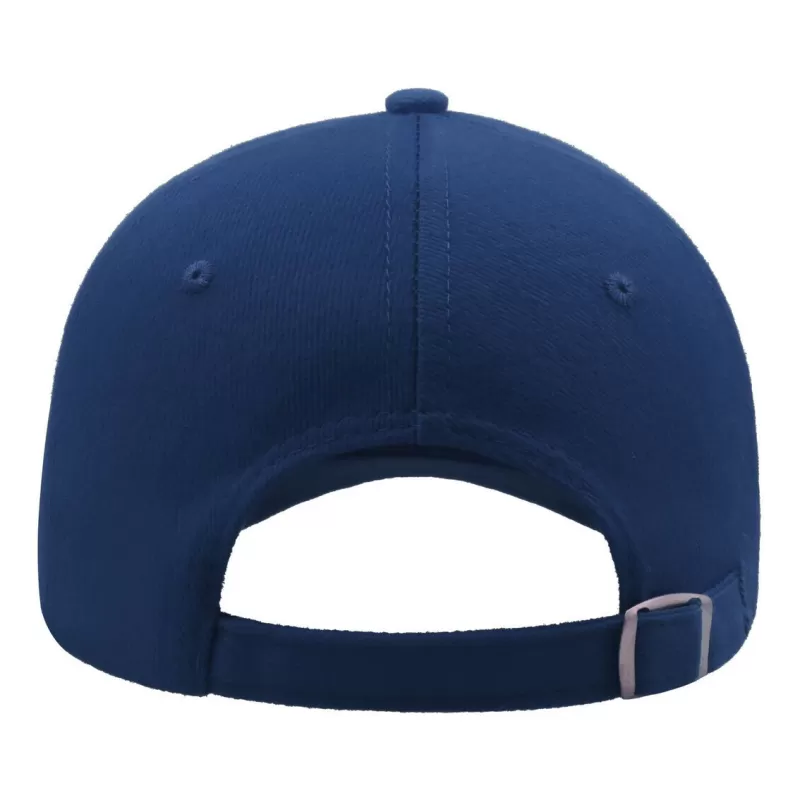Casquette 5 panneaux, fermeture par boucle métal, en coton lourd brossé, 250 g/m²