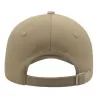 Casquette 5 panneaux, fermeture par boucle métal, en coton lourd brossé, 250 g/m²