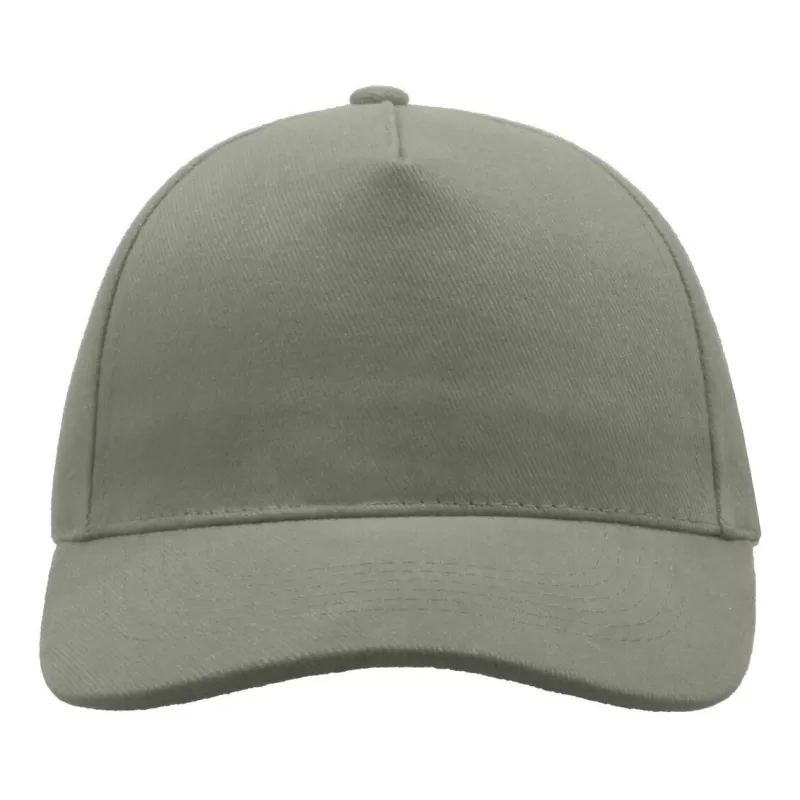 Casquette 5 panneaux, fermeture par boucle métal, en coton lourd brossé, 250 g/m²