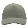 Casquette 5 panneaux, fermeture par boucle métal, en coton lourd brossé, 250 g/m²
