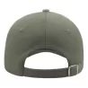 Casquette 5 panneaux, fermeture par boucle métal, en coton lourd brossé, 250 g/m²