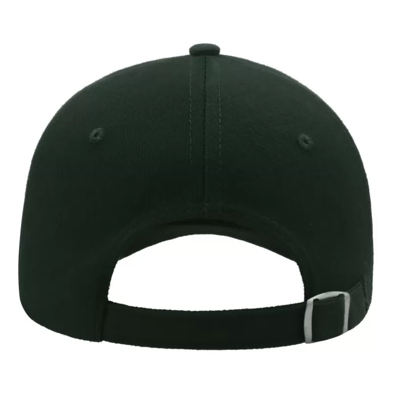 Casquette 5 panneaux, fermeture par boucle métal, en coton lourd brossé, 250 g/m²