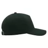 Casquette 5 panneaux, fermeture par boucle métal, en coton lourd brossé, 250 g/m²