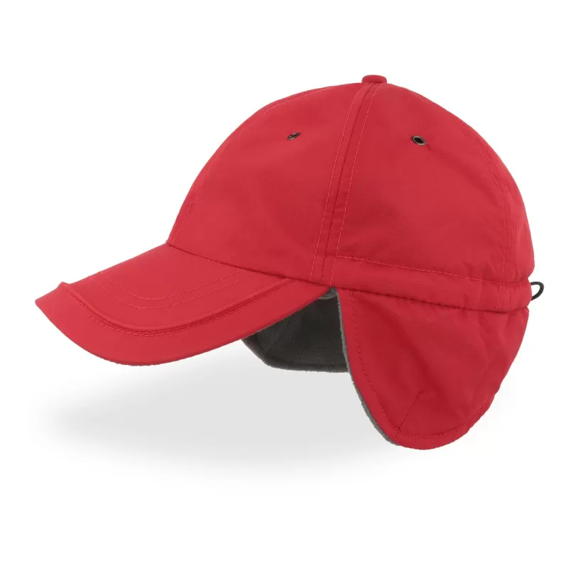 Casquette hiver en nylon et polaire recyclés avec protège oreilles, 120 g/m²