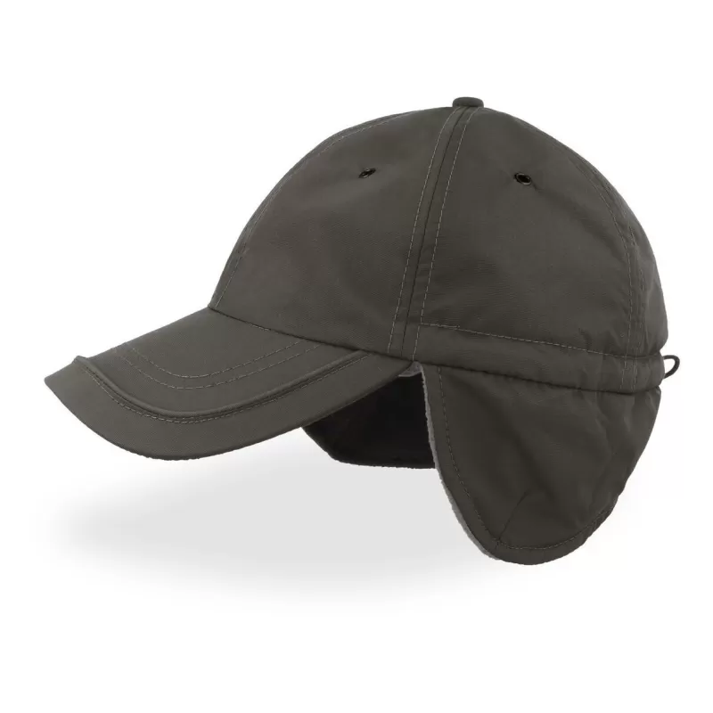 Casquette hiver en nylon et polaire recyclés avec protège oreilles, 120 g/m²