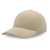 Casquette 6 pans en corduroy recyclé, visière incurvée, fermeture Velcro, 230 g/m²