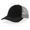 Casquette Rapper 5 panneaux en polyester recyclé, visière préformée, dos filet, 270 g/m²