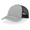 Casquette Rapper 5 panneaux en polyester recyclé, visière préformée, dos filet, 270 g/m²