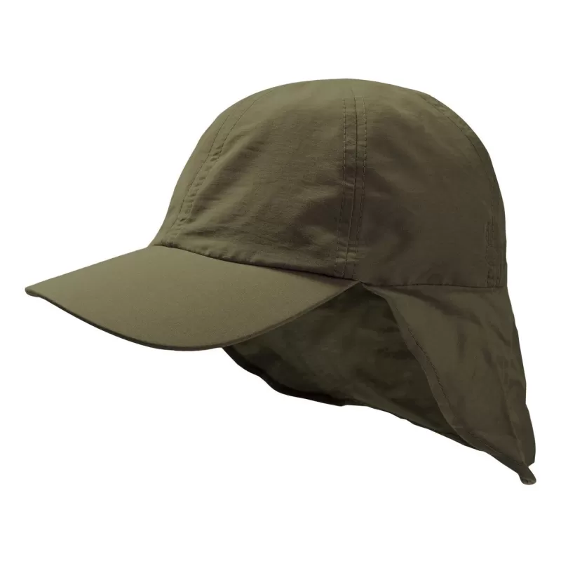 Casquette type légionnaire en polyester recyclé, protection UV, 185 g/m²