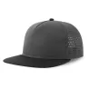 Casquette 5 panneaux visière plate en polyester recyclé, 120 g/m²