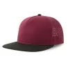 Casquette 5 panneaux visière plate en polyester recyclé, 120 g/m²
