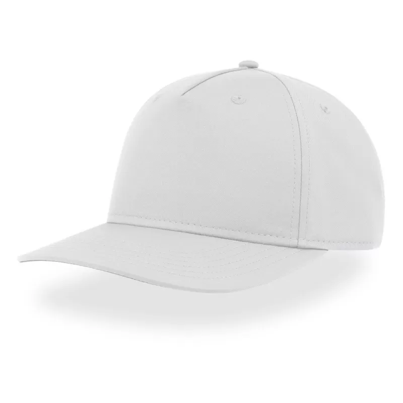 Casquette 5 panneaux en polyester recyclé structurée, séchage rapide, 180 g/m²
