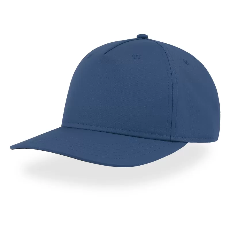 Casquette 5 panneaux en polyester recyclé structurée, séchage rapide, 180 g/m²