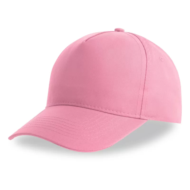 Casquette enfant baseball 5 pans en polyester recyclé, visière courbée, 220 g/m²