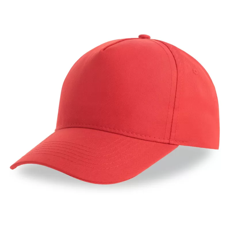 Casquette enfant baseball 5 pans en polyester recyclé, visière courbée, 220 g/m²