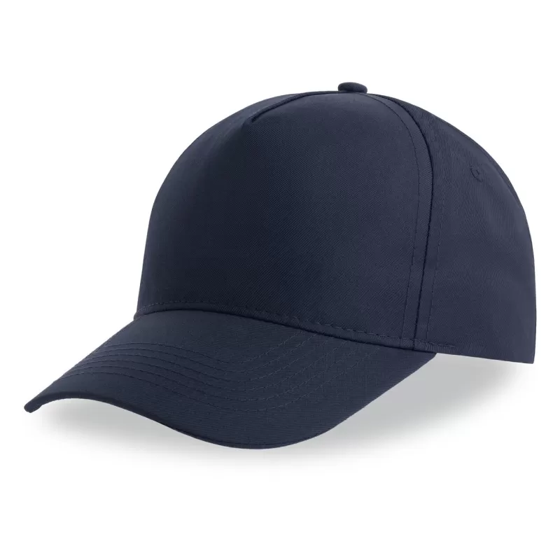 Casquette enfant baseball 5 pans en polyester recyclé, visière courbée, 220 g/m²