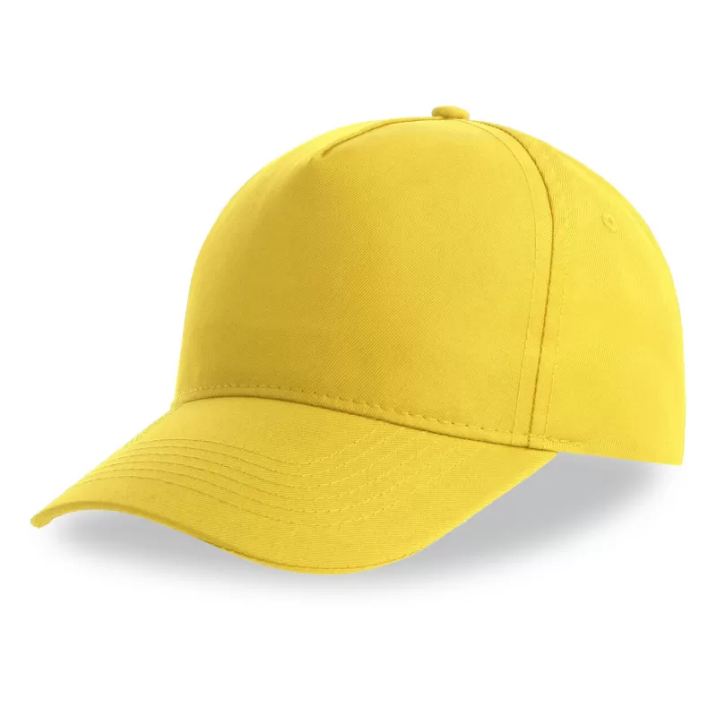 Casquette enfant baseball 5 pans en polyester recyclé, visière courbée, 220 g/m²