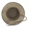 Chapeau globe-trotter coton canvas, œillets métalliques, cordon ajustable, 260 g/m²