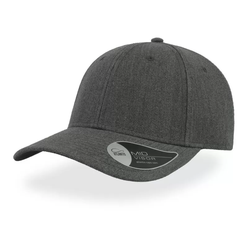 Casquette 6 panneaux, panneau avant renforcé, en polyester, visière précourbée, 400 g/m²