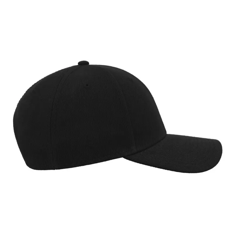 Casquette 6 panneaux, panneau avant renforcé, en polyester, visière précourbée, 400 g/m²