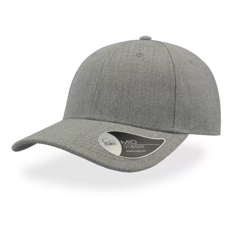 Casquette 6 panneaux, panneau avant renforcé, en polyester, visière précourbée, 400 g/m²