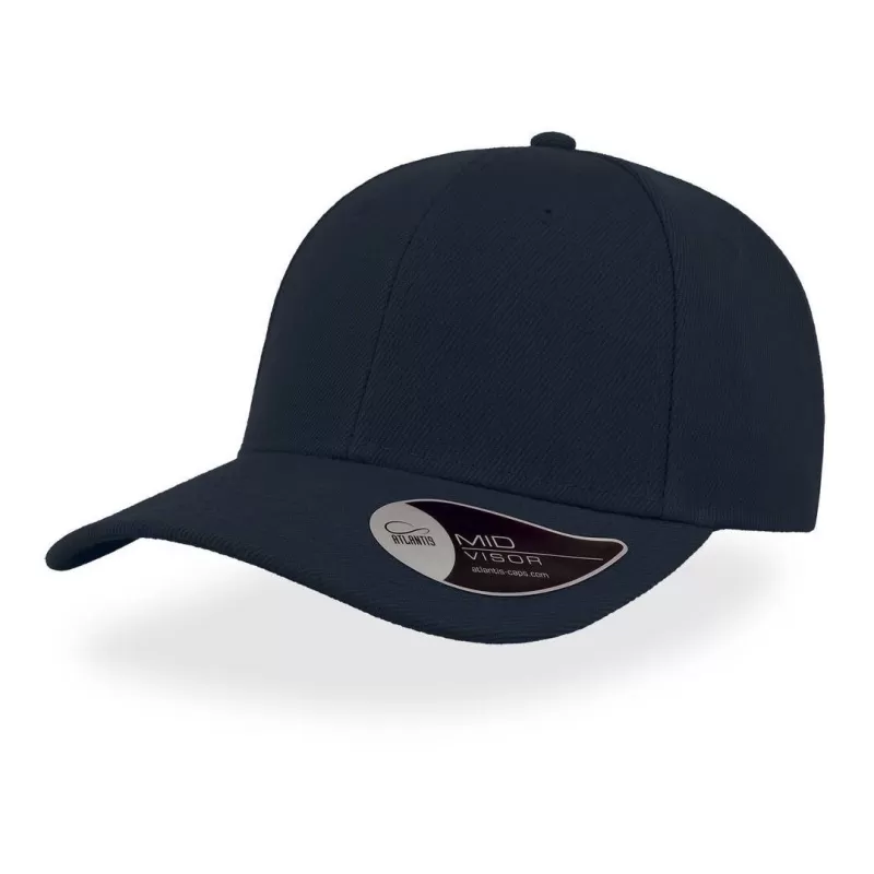 Casquette 6 panneaux, panneau avant renforcé, en polyester, visière précourbée, 400 g/m²