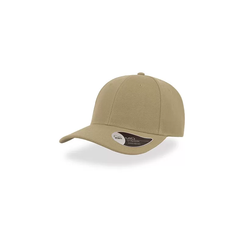 Casquette 6 panneaux, panneau avant renforcé, en polyester, visière précourbée, 400 g/m²