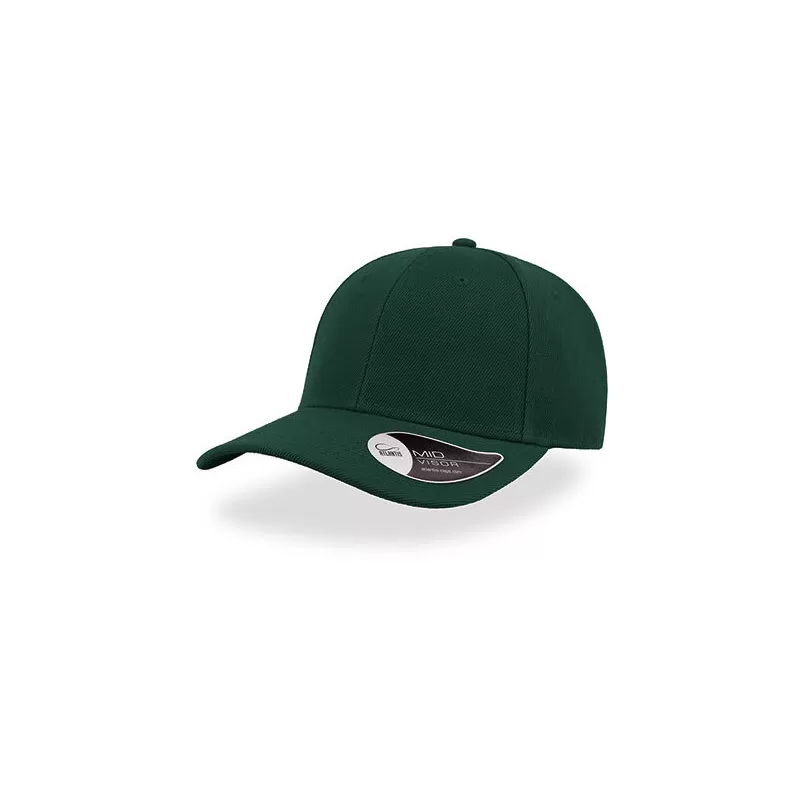 Casquette 6 panneaux, panneau avant renforcé, en polyester, visière précourbée, 400 g/m²