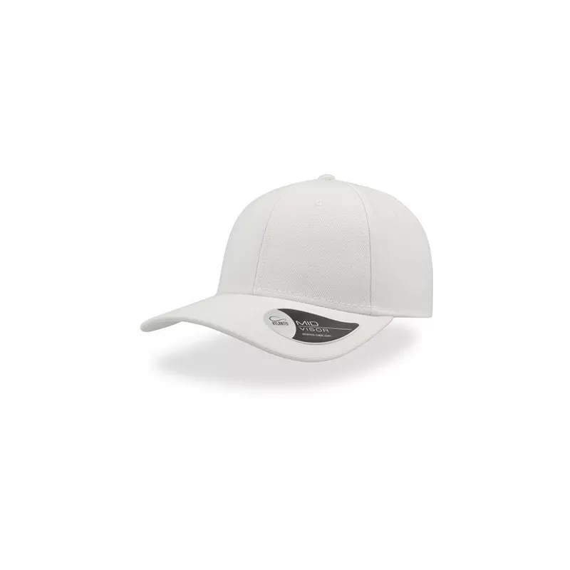 Casquette 6 panneaux, panneau avant renforcé, en polyester, visière précourbée, 400 g/m²