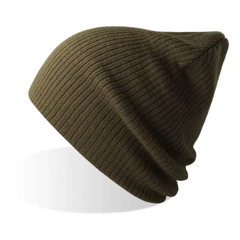 Bonnet long et chaud en polyester recyclé, double épaisseur