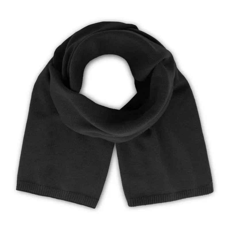 Écharpe décontractée en polyester recyclé, finition douce, 200 g/m²