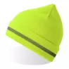 Bonnet haute visibilité en polyester recyclé avec revers