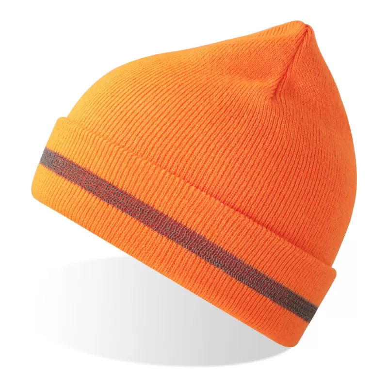 Bonnet haute visibilité en polyester recyclé avec revers