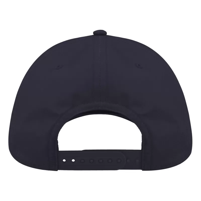 Casquette 6 panneaux en polyester recyclé, visière préformée, 115 g/m²