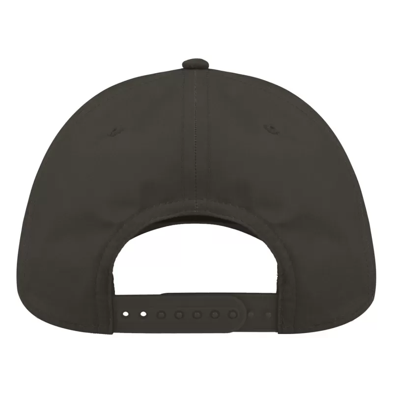 Casquette 6 panneaux en polyester recyclé, visière préformée, 115 g/m²