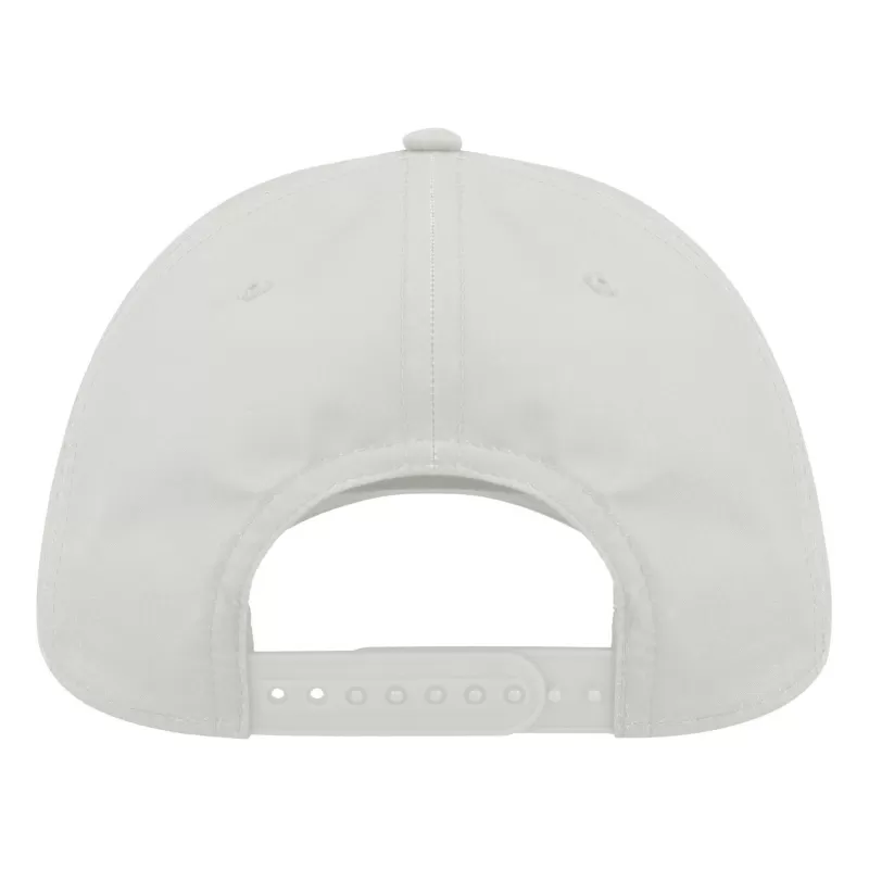 Casquette 6 panneaux en polyester recyclé, visière préformée, 115 g/m²