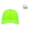 Casquette 6 panneaux en polyester recyclé, visière préformée, 115 g/m²