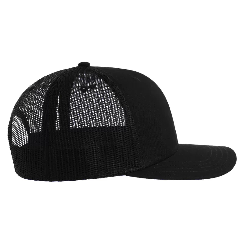 Casquette trucker  6 panneaux en coton et polyester recyclé avec filet, 280 g/m²