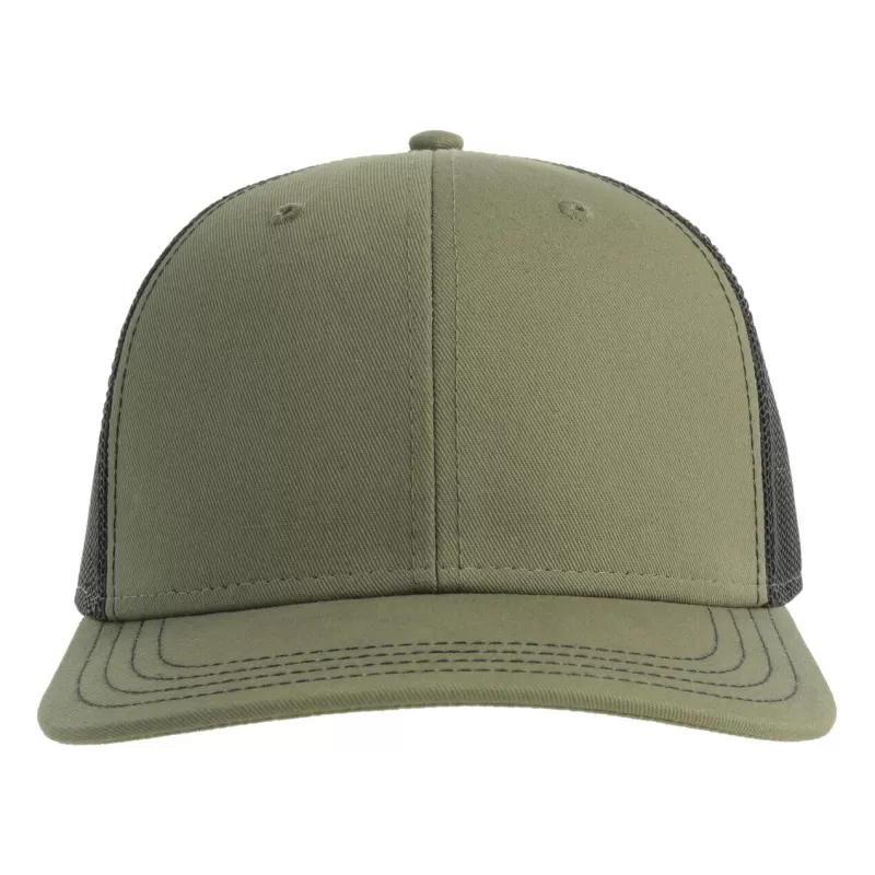 Casquette trucker  6 panneaux en coton et polyester recyclé avec filet, 280 g/m²