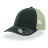 Casquette 6 panneaux visière préformée, panneaux avant non structurés, velcro, 250 g/m²